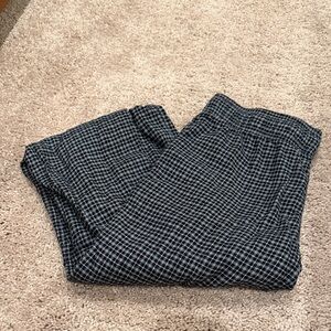 Hollister Black and White Plaid PJ Pants